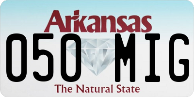 AR license plate 050MIG