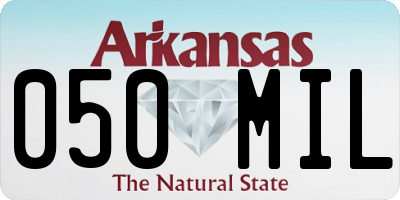 AR license plate 050MIL
