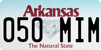 AR license plate 050MIM