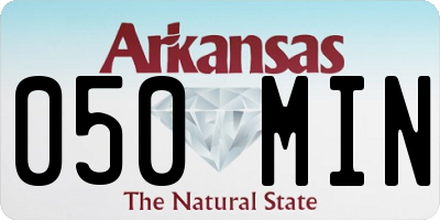 AR license plate 050MIN