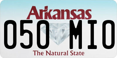 AR license plate 050MIO