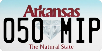 AR license plate 050MIP