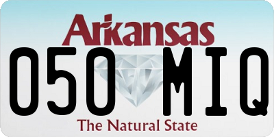 AR license plate 050MIQ