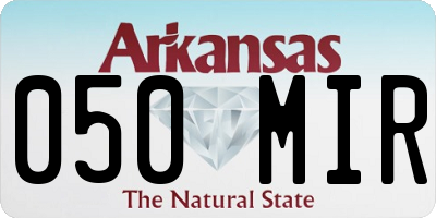 AR license plate 050MIR