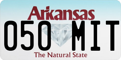 AR license plate 050MIT