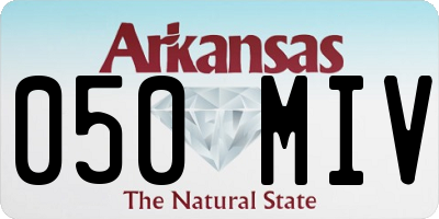 AR license plate 050MIV