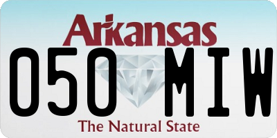 AR license plate 050MIW