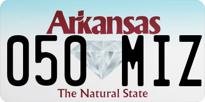 AR license plate 050MIZ