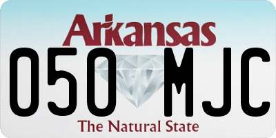 AR license plate 050MJC
