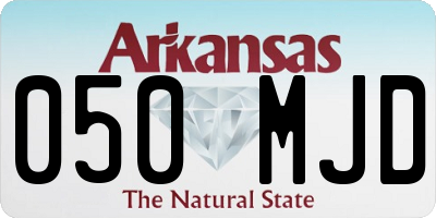 AR license plate 050MJD