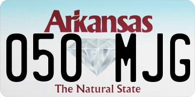 AR license plate 050MJG