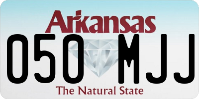 AR license plate 050MJJ