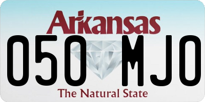 AR license plate 050MJO