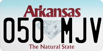 AR license plate 050MJV
