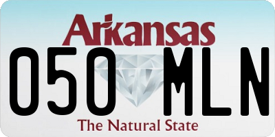 AR license plate 050MLN