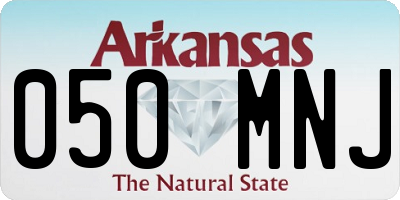 AR license plate 050MNJ