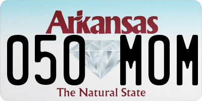 AR license plate 050MOM