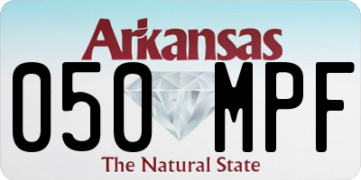 AR license plate 050MPF