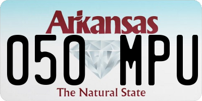 AR license plate 050MPU
