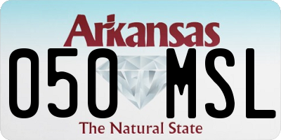 AR license plate 050MSL