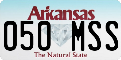AR license plate 050MSS