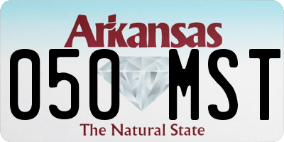 AR license plate 050MST