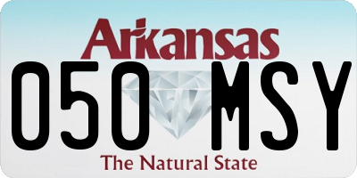 AR license plate 050MSY
