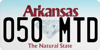 AR license plate 050MTD