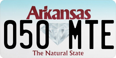 AR license plate 050MTE