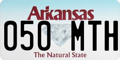 AR license plate 050MTH