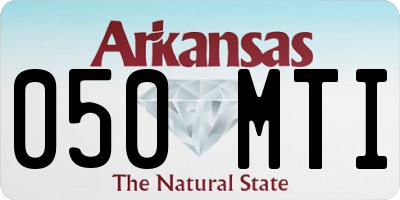 AR license plate 050MTI