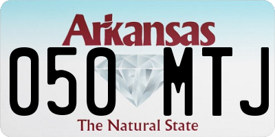 AR license plate 050MTJ