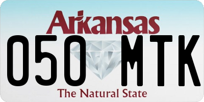 AR license plate 050MTK