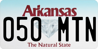 AR license plate 050MTN