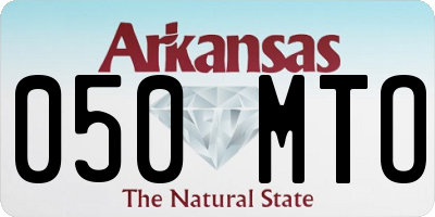 AR license plate 050MTO