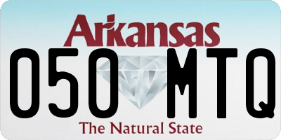 AR license plate 050MTQ
