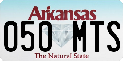 AR license plate 050MTS