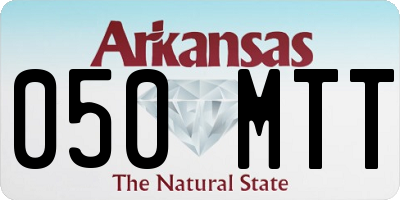AR license plate 050MTT