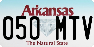 AR license plate 050MTV