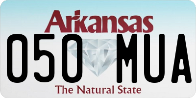 AR license plate 050MUA