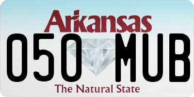 AR license plate 050MUB