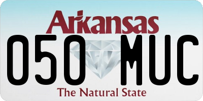 AR license plate 050MUC