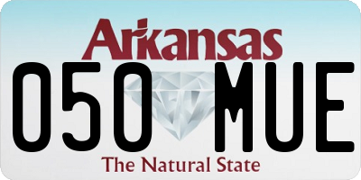 AR license plate 050MUE