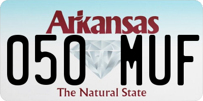 AR license plate 050MUF