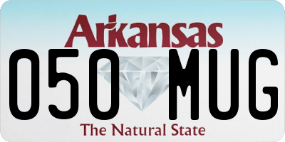 AR license plate 050MUG