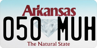 AR license plate 050MUH