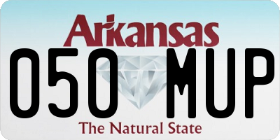 AR license plate 050MUP