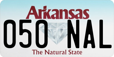 AR license plate 050NAL