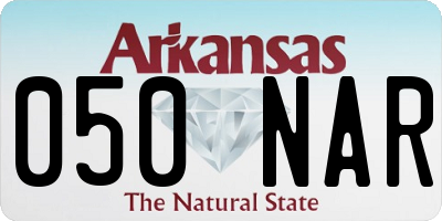 AR license plate 050NAR