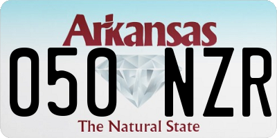 AR license plate 050NZR